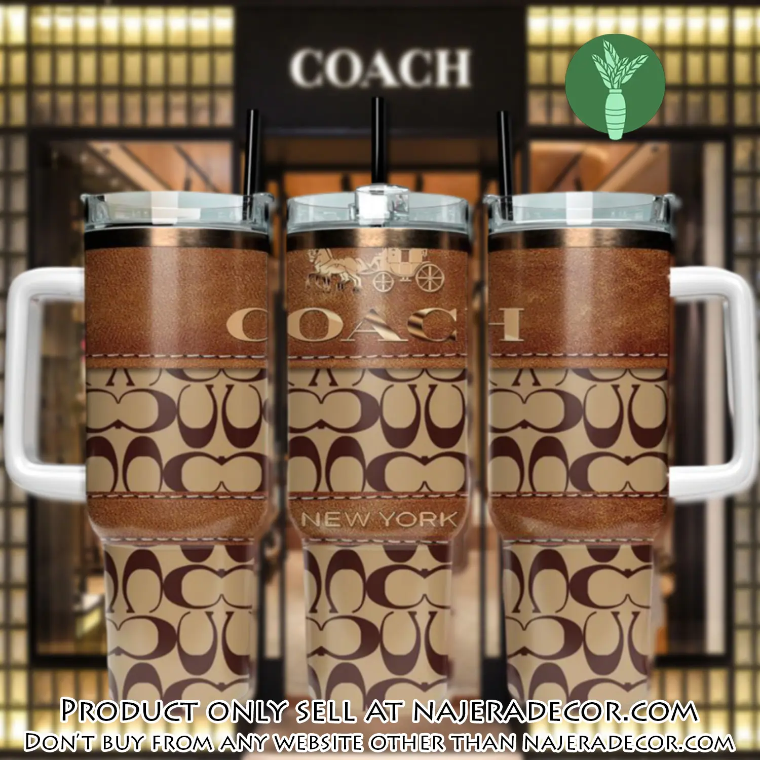 Coach new york stanley tumbler 40oz stanley tumbler coach logo ktb1120 njr3623172